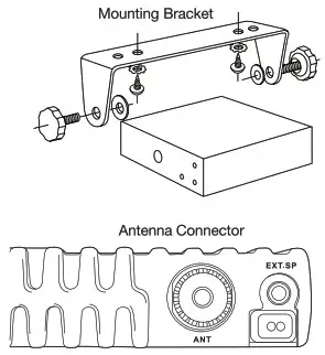 Cobra 19 Mini AM FM Ultra Compact Recreational CB Radio - Installing 19 MINI AM AF 2