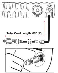 Cobra 19 Mini AM FM Ultra Compact Recreational CB Radio - Powering 19 MINI AM AF