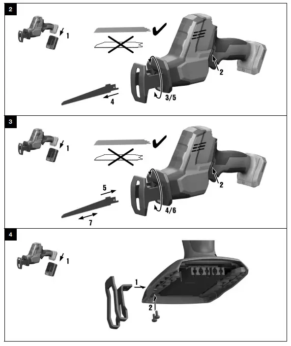 HILTI SR 2-A12 Cordless Reciprocating Saw - FIg