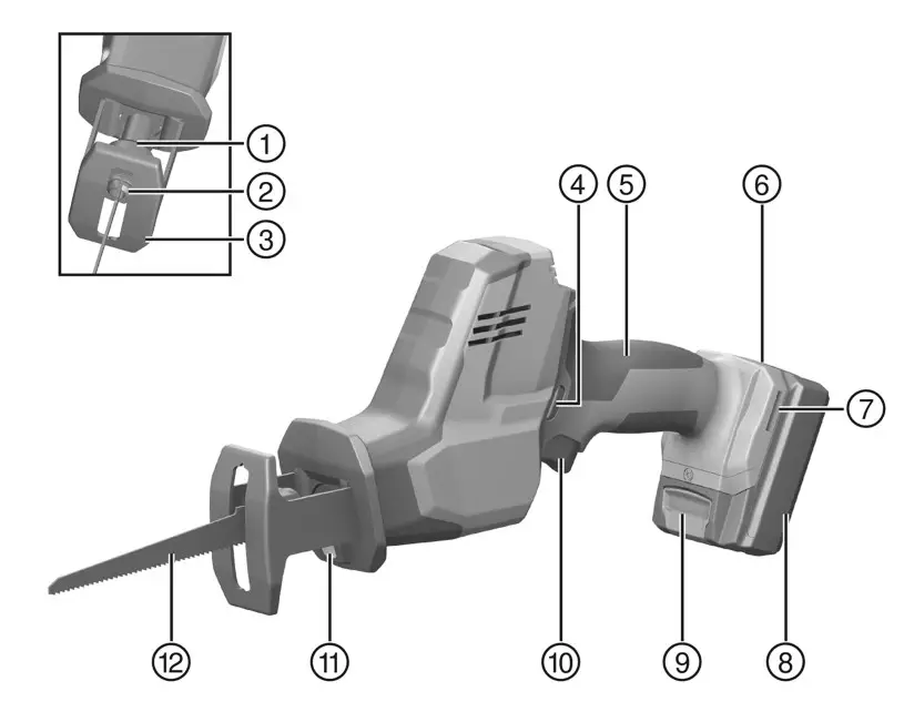 HILTI SR 2-A12 Cordless Reciprocating Saw - FIg 4