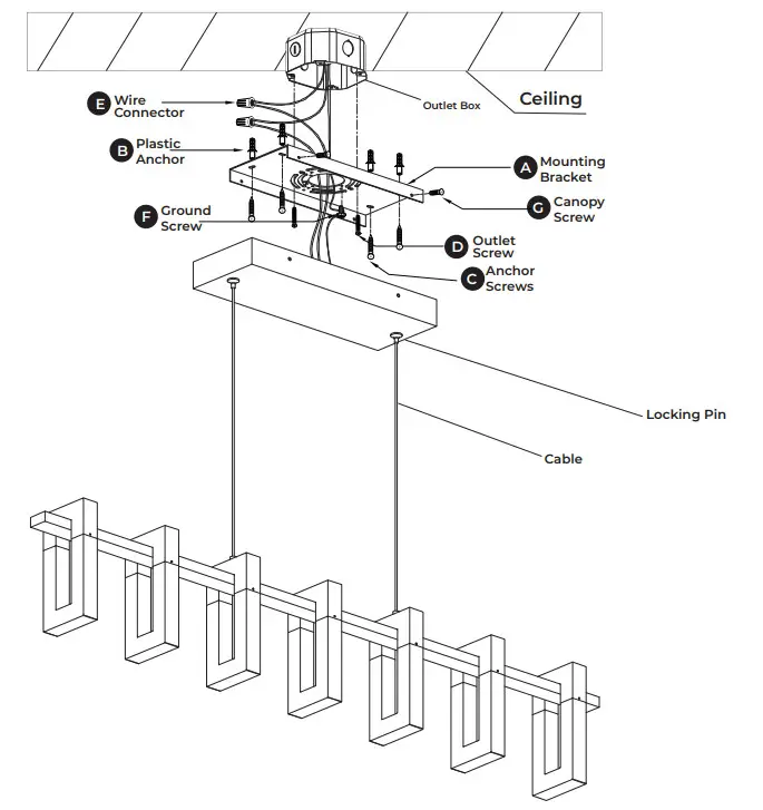 VONN VAC3137 Lighting - Fixture Diagram