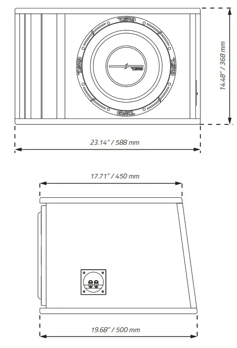 DS18 ZR112LD Car Audio Bass 12 Inch Subwoofers - Fig1