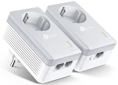 tp-link TL-PA4022P AV600 2 Port Passthrough Powerline Starter Kit