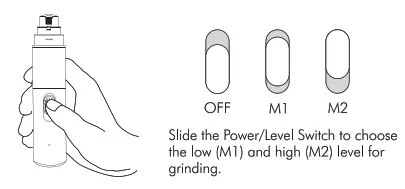 PETLIBRO PLNG001 Pet Nail Grinder - Selecting the Grinding Level