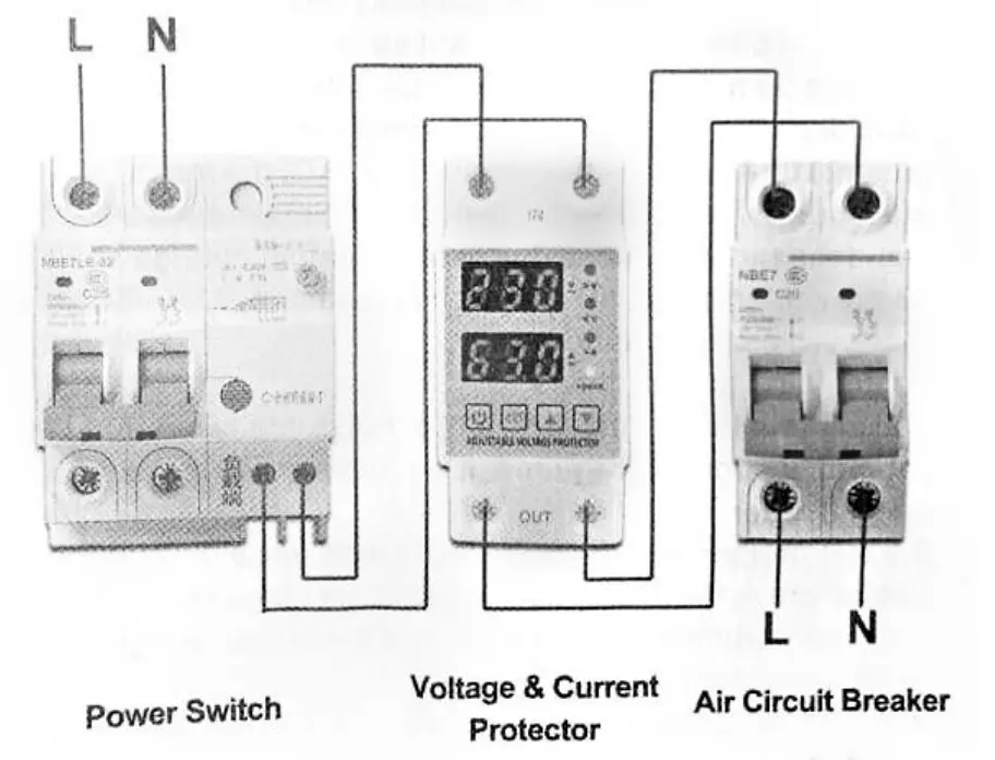 katranji AFMEP-2P 63P Adjustable Voltage Protector - fig 1