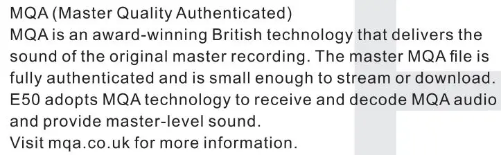 TOPPING E50 Cheap Digital-to-Analog Converter User Manual - Introduction to MQA
