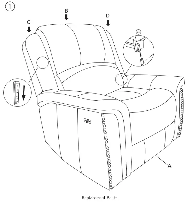ASHLEY-U1000013-Furniture-Gaspar-Power-Recliner-FIG2