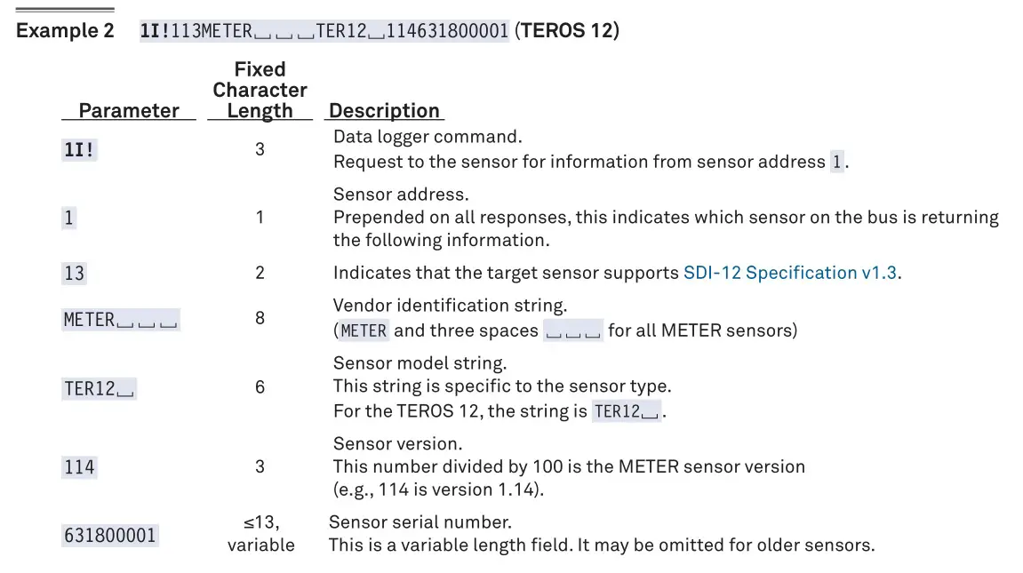 METER 18224 Soil Moisture and Temperature Sensor - Example 2