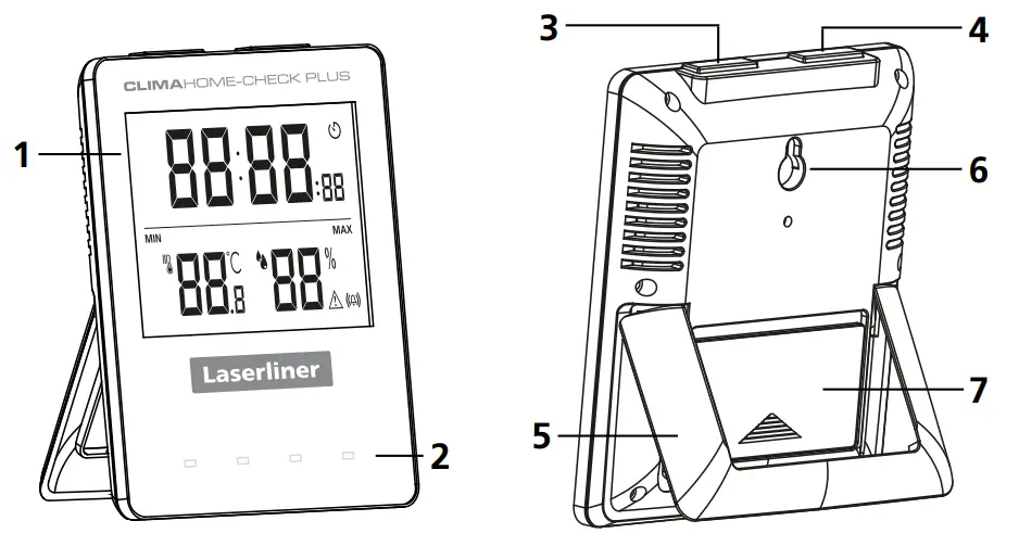 Laserliner ClimaHome Check Plus Digital Hygrometer - different climate
