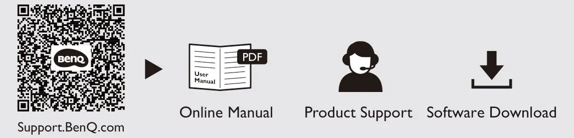 BenQ SW321C LCD Monitor - Qr code, customer support, soft download