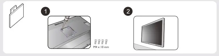 BenQ SW321C LCD Monitor - wall mounting