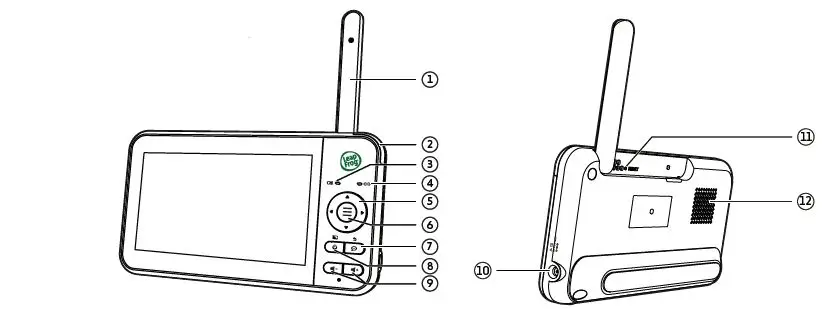 Leap Frog LF2415 5 Inch Video Baby Monitor with Night Light-13