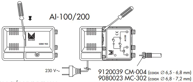 ALCAD AI-100 Indoor Multiband Amplifier 2