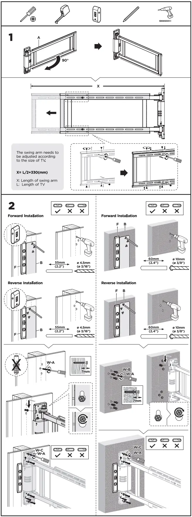 CONRAD PLB-M06 Motorized TV Wall Mount - fig 4