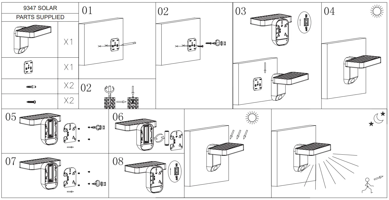 OPTONICA 9347 LED Solar Lamp-