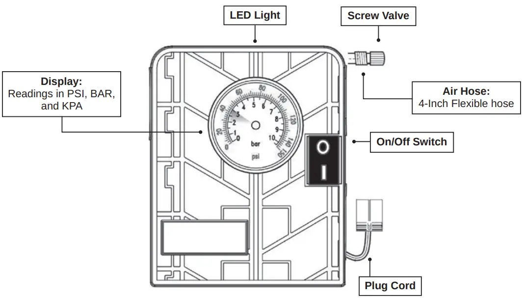POWER PATCH Pro Jolt Tech Jump Starter with Air Compressor - PRODUCT OVERVIEW