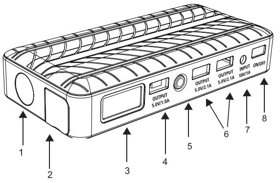 POWER PATCH Pro Jolt Tech Jump Starter with Air Compressor - fig