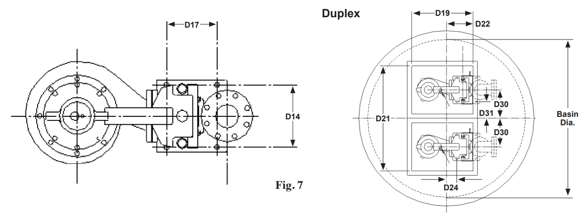 PENTAIR E 03 550 Tlx High Head 2 12 4 Discharge Lift Out Guide Rail System - fig 5