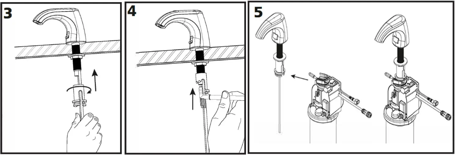 SLOAN ESD 124 Top Fill Soap Dispenser - Counter prep 3