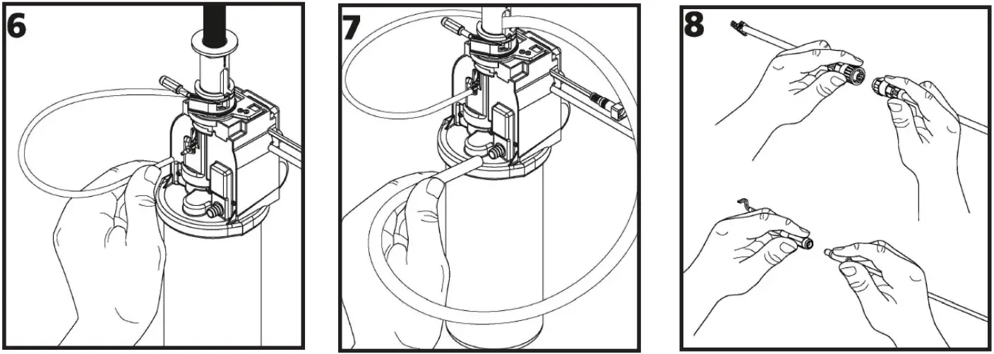 SLOAN ESD 124 Top Fill Soap Dispenser - Counter prep 4