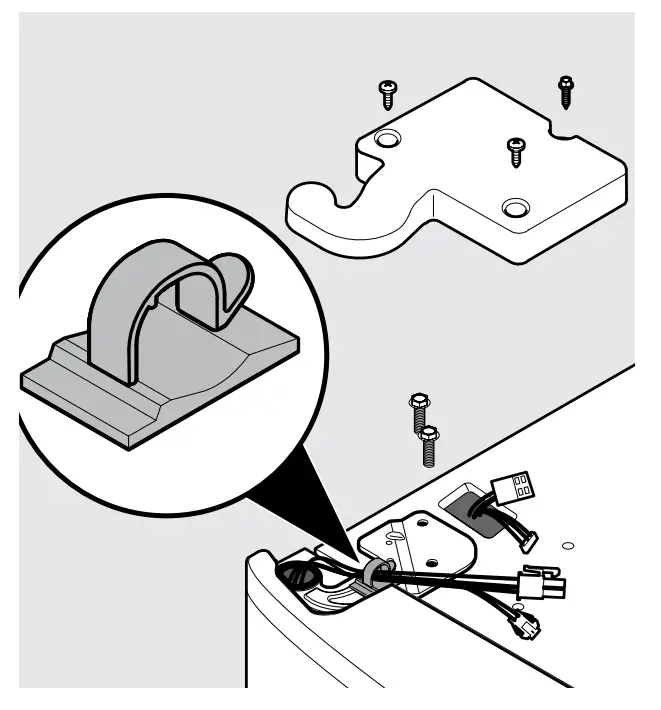 To remove the freezer door