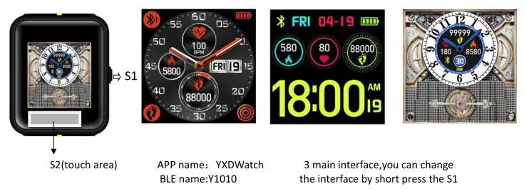Skmei Smart Watch Model #1525 Operation Manual