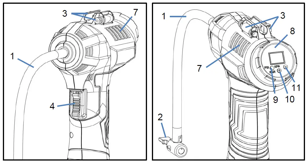 westfalia 942812 18 Volt Battery-Powered Air and Compressor Pump ALP18 3
