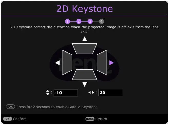 BenQ TK700 Digital Projector - 2D Keystone