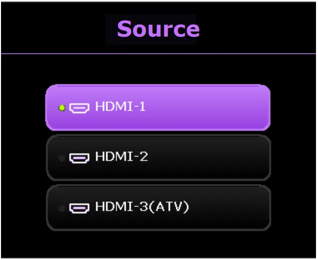 BenQ TK700 Digital Projector - Auto Source Search