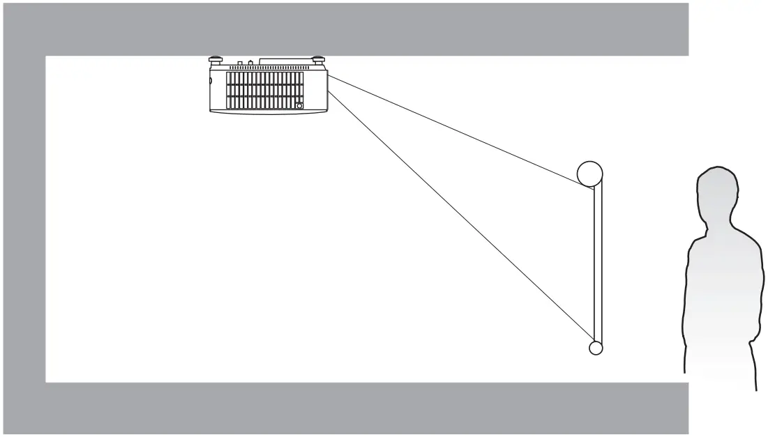BenQ TK700 Digital Projector - Rear Ceiling