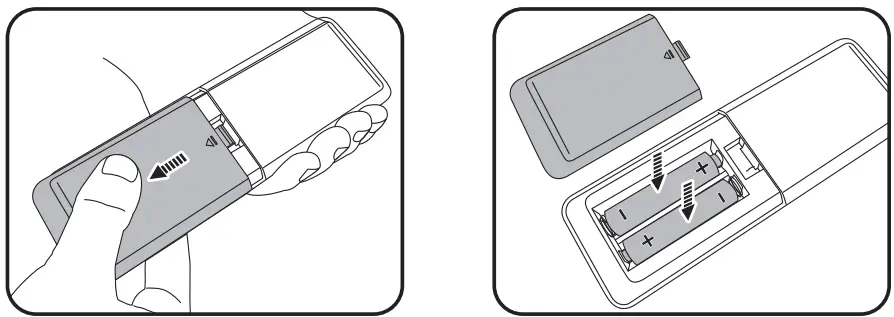 BenQ TK700 Digital Projector - batteries