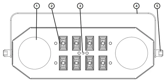 eurolite DMF 5 LED Hybrid Flower Effect - DESCRIPTION OF THE DEVICE