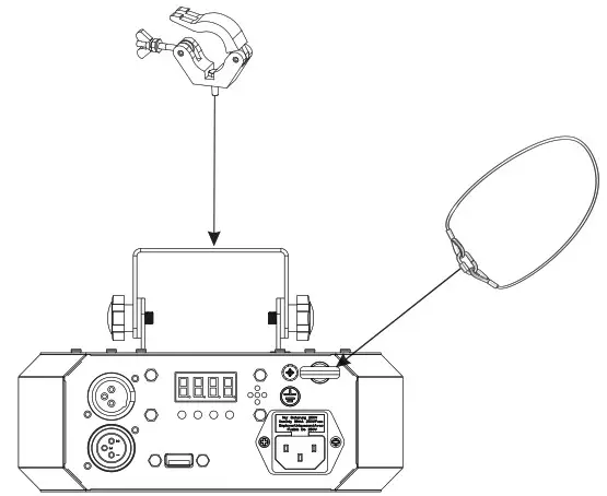 eurolite DMF 5 LED Hybrid Flower Effect - INSTALLATION