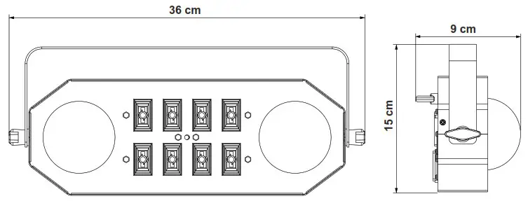 eurolite DMF 5 LED Hybrid Flower Effect - TECHNICAL SPECIFICATIONS 1