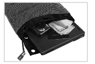 Homedics DF-MS100 GoSafe Defender Portable Anti-Theft Armor - remove the tether from bag