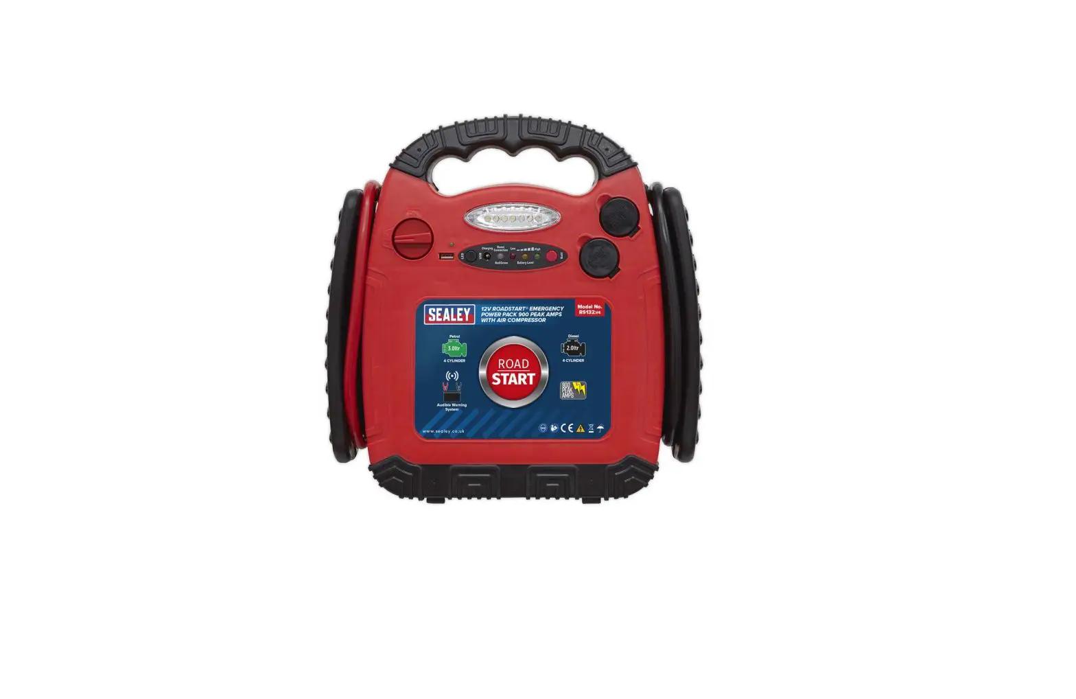 Sealey Rs132.v4 Roadstart Emergency Power Pack With Air Compressor User Manual
