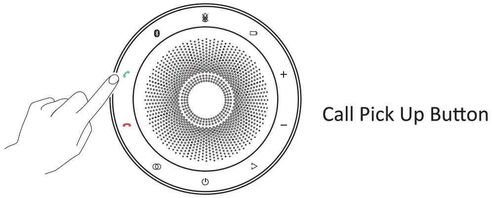 eMACROS MC 919 Wireless Portable Speakerphone - Call Pick Up Button