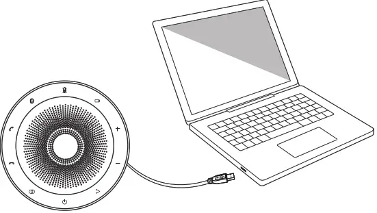 eMACROS MC 919 Wireless Portable Speakerphone - battery charge