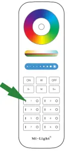 super bright leds LDRF-RGBW6-MZ MiBoxer Remote- Pairing