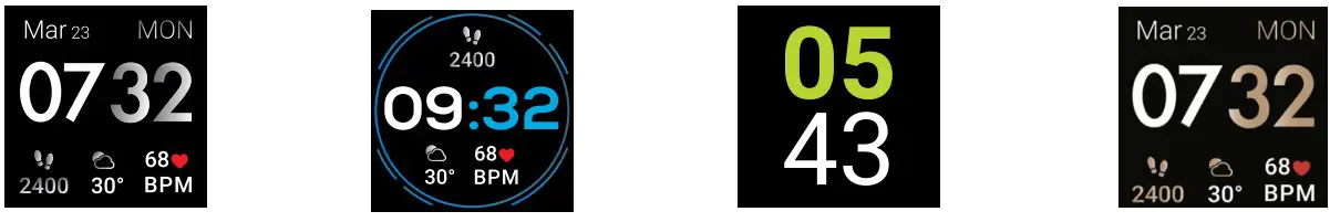 Changing Watch Faces