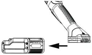 Inserting the battery pack
