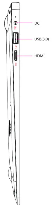 ALLVIEW N4000 ALLBOOK H Intel Celeron Laptop- Left Side View