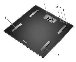 beurer BF 180 Diagnostic Bathroom Scale - Device description