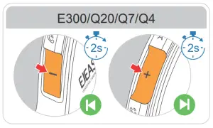 Previous / next track