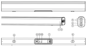 SAKOBS SB2122 21 Channel Sound Bar Home Theater System - Main Unit