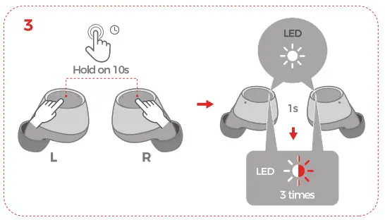MPOW BH476A M13 True Wireless Earbuds- Reset 2