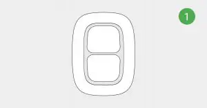 FIG 16 How to confirm alarm with one DoubleButton