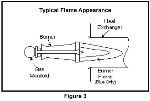 ALPINE High Efficiency Gas Boiler Stainless Steel Heat Exchanger - Typical Flame Appearance