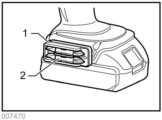 makita DHP446 DHP456 Cordless Hammer Driver Drill - Installing