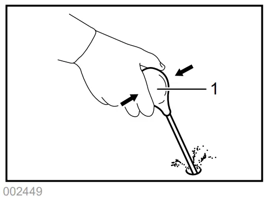 makita DHP446 DHP456 Cordless Hammer Driver Drill - out bulb